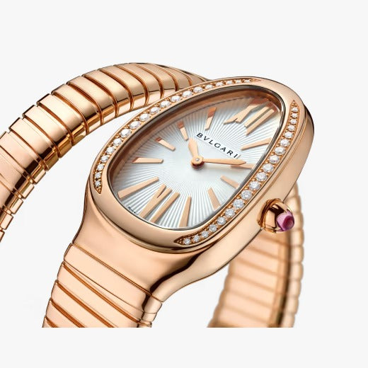 Serpenti Tubogas Analog Watch With Rose Gold Color Stainless Steel Case & Strap BV-101829