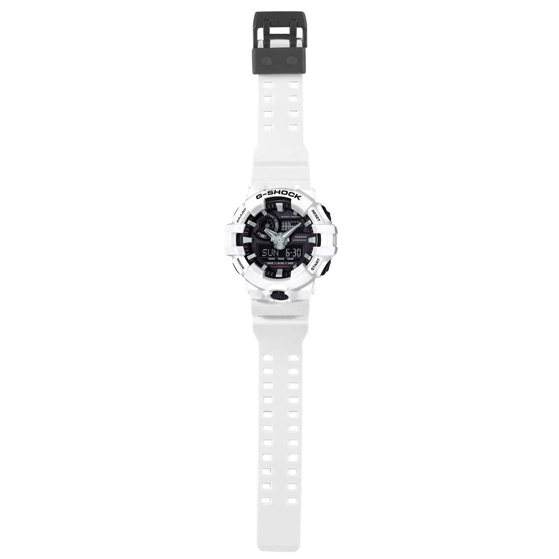 Casio G-Shock Analog Digital White Belt Men's Watch For Man GA-700-7APR Multi Color Dial Day And Date Gift Watch