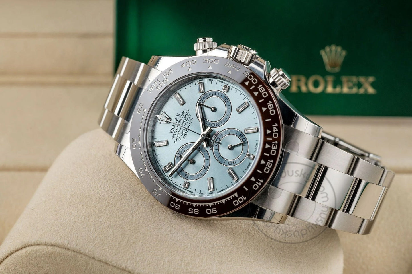 ROLEX Chronograph Daytona Silver Blue Metal Men's Watch for Man RLX-BLUE-DIAL-AUTO