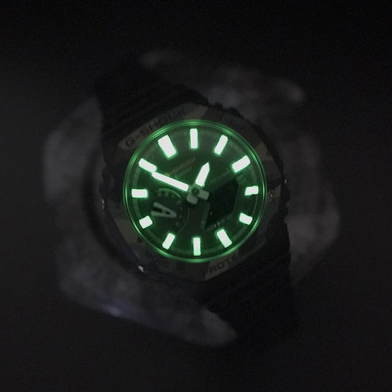 G-shock Fluorescent Lumi Nova Luminescence Kashioak Customized Custom Male Carbon Core GuardDigital Analog Sports Watch-GA-2100SU-1ADR