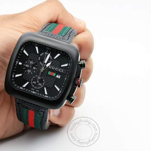 GC Chronograph Multi Color Strap Men's Watch For Man GC WT 03 Black Dial Date Gift Watch