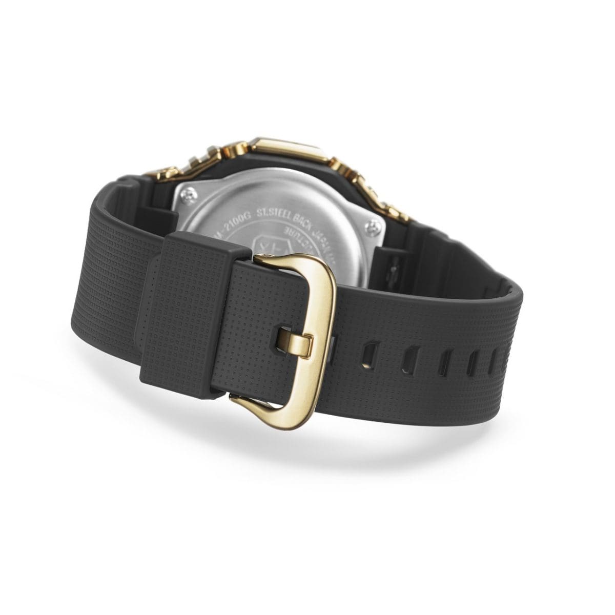 G-shock Metal Covered Golden/Black Round Analog+Digital World Time Multi-Function Resin Band Sports Watch GS-2101