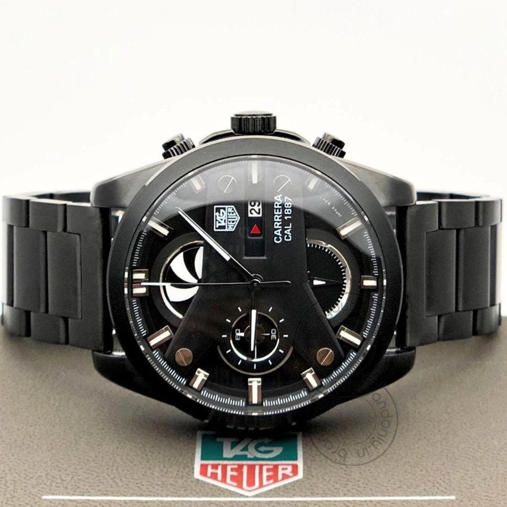 Tagheuer GRAND CARRERA CR7 1887 Black Chronograph Multi Dial Stainless Steel TH-1888-B Men's Watch for Man - Gift