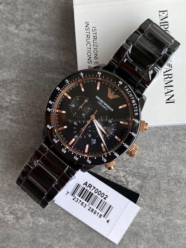 Emporio Armani Chronograph Black Dial Men's Watch -Best Gift_AR-70002