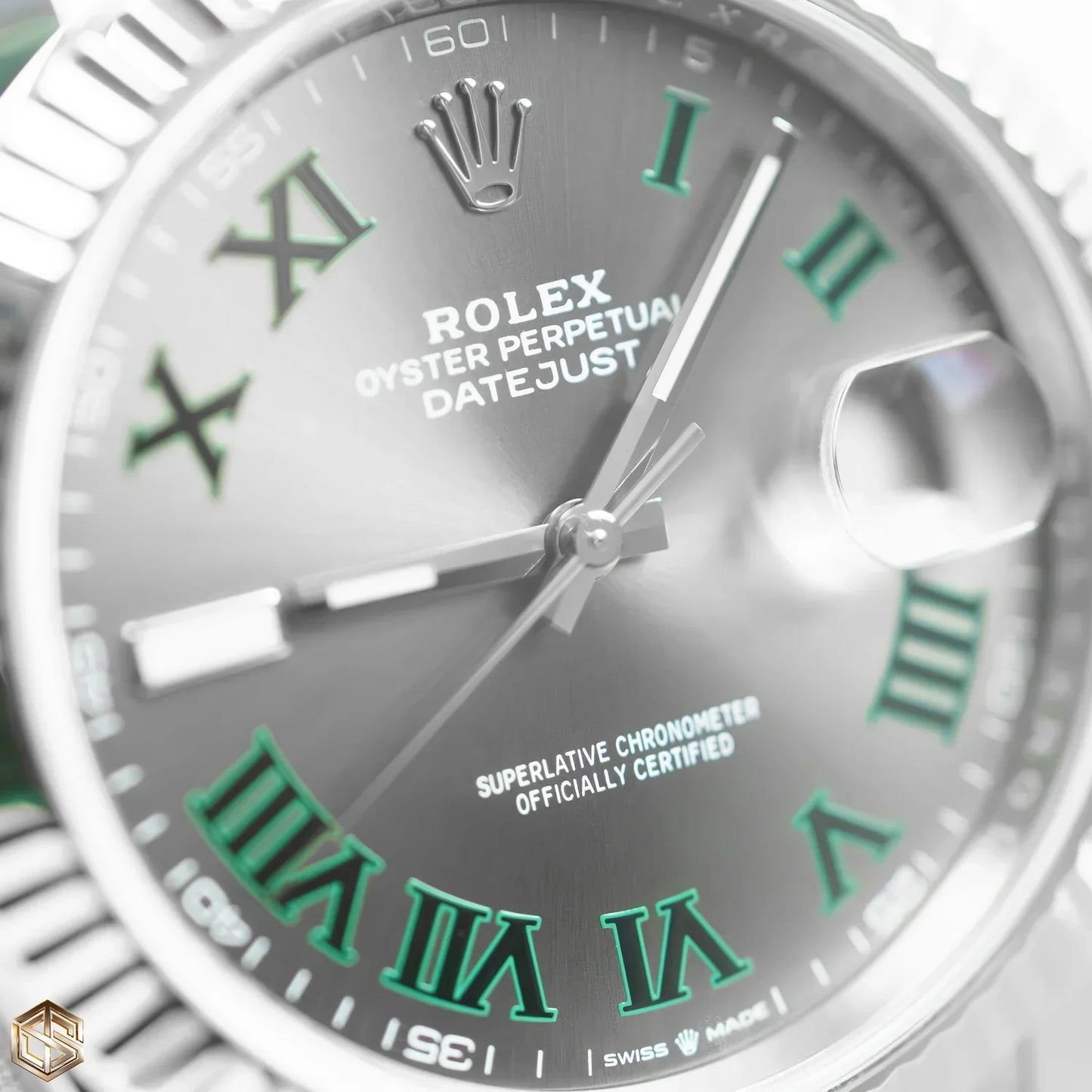 Rolex Datejust 41 'Wimbledon' Silver Dial Oyster Bracelet Men's Watch-RLX-5306