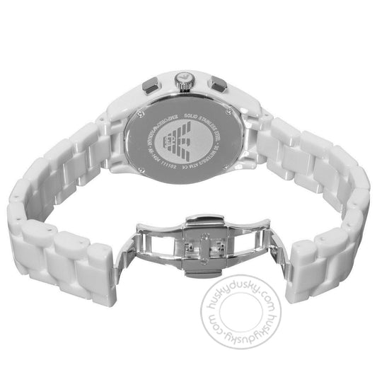 Chronograph White Dial Silver Men's Watch AR1403