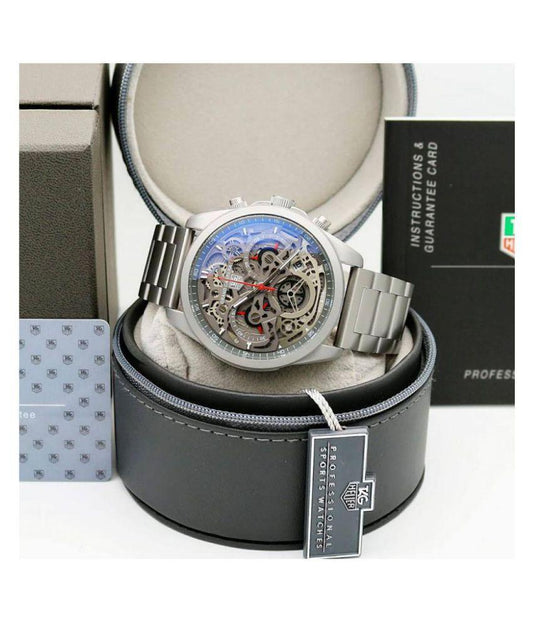 Cr7 Diagno Grey Chronograph Multi Dial Metal Men's Watch For Man Tag-Open-Steel
